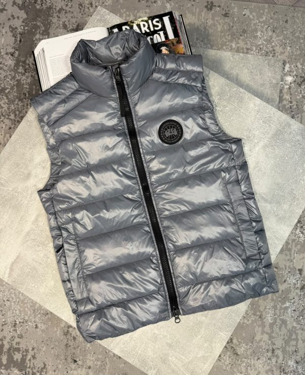 CG Gilet Light Grey - black label - Image 2