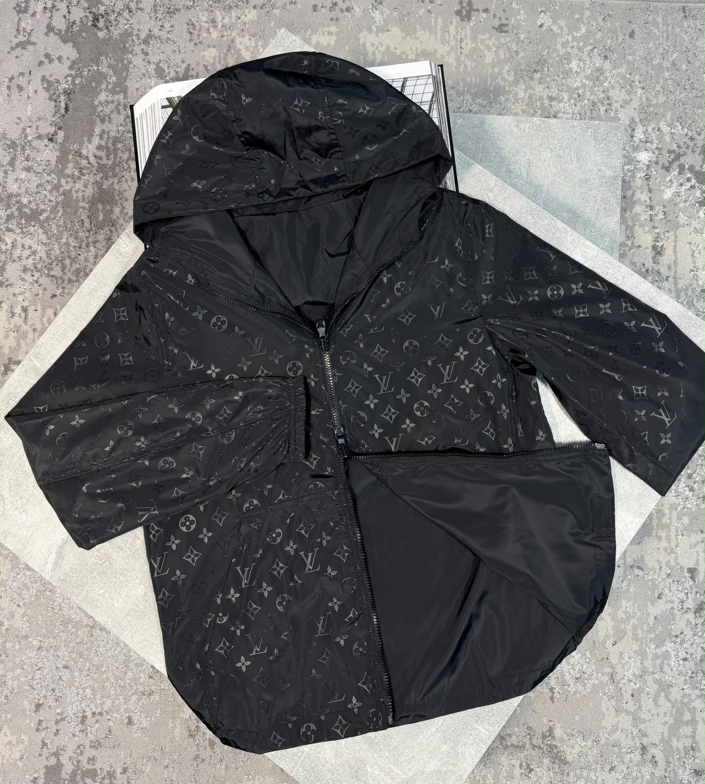 LV Reversible Windbreaker - Black - Image 3