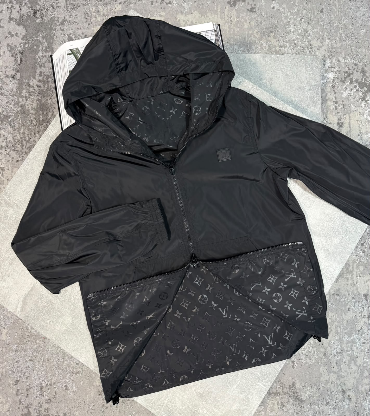 LV Reversible Windbreaker - Black - Image 4