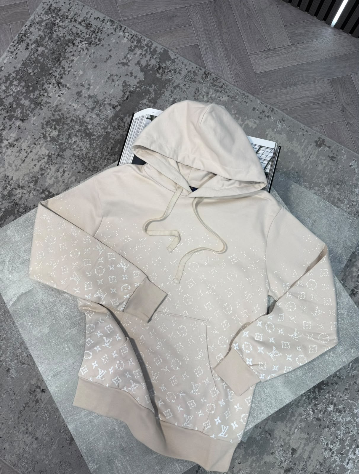 LV Hoodie - Beige - Image 2