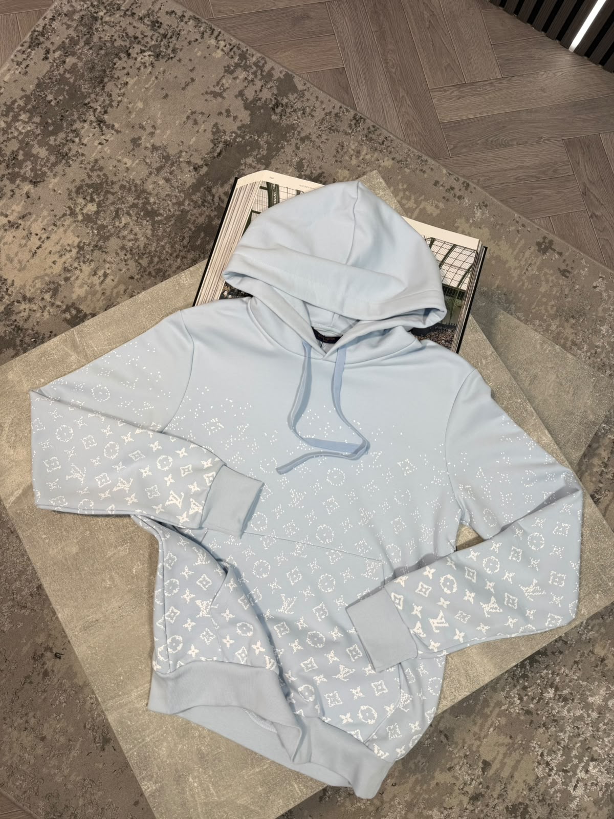 LV Hoodie - Sky Blue - Image 2