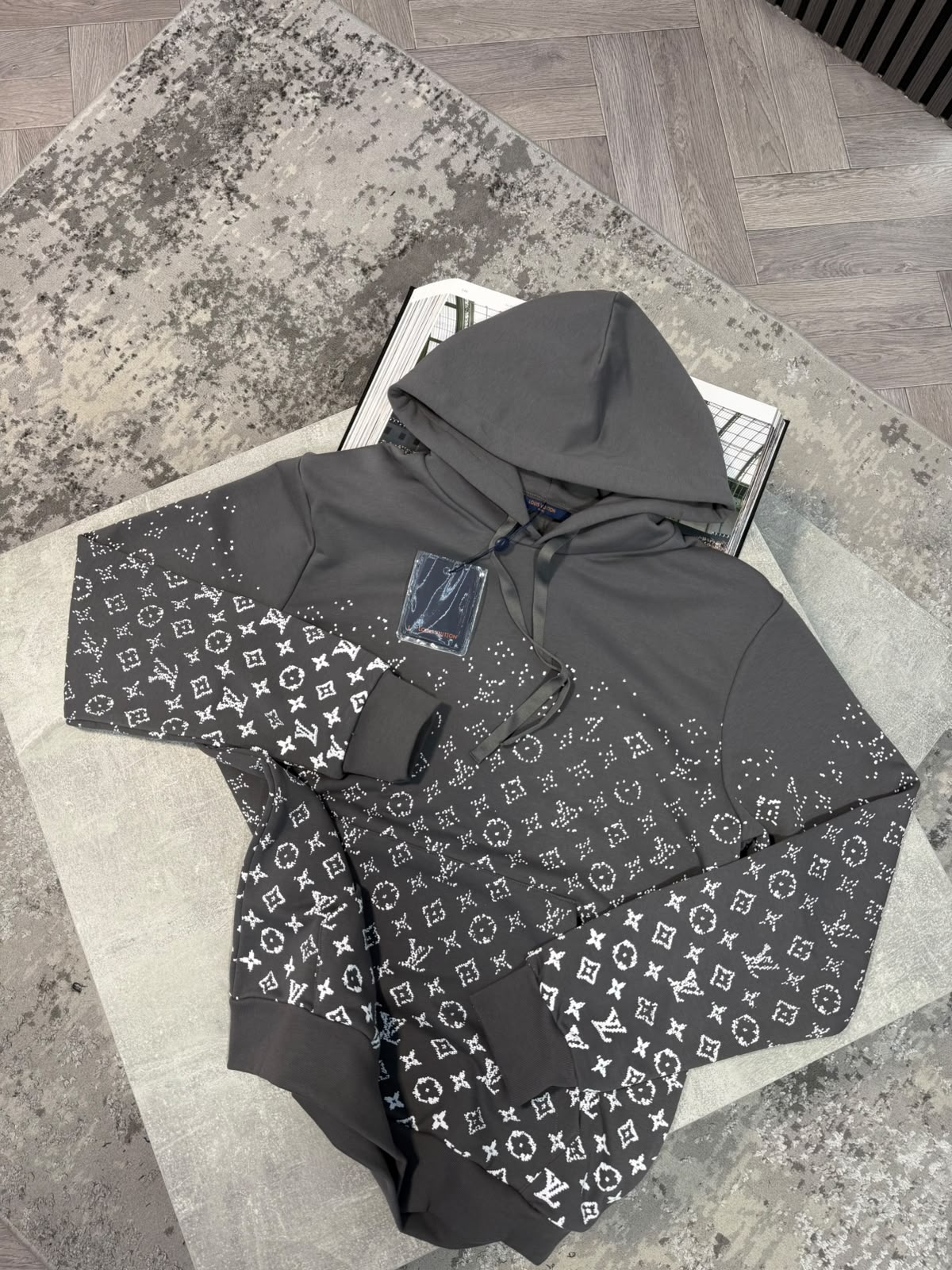 LV Hoodie - Grey - Image 2