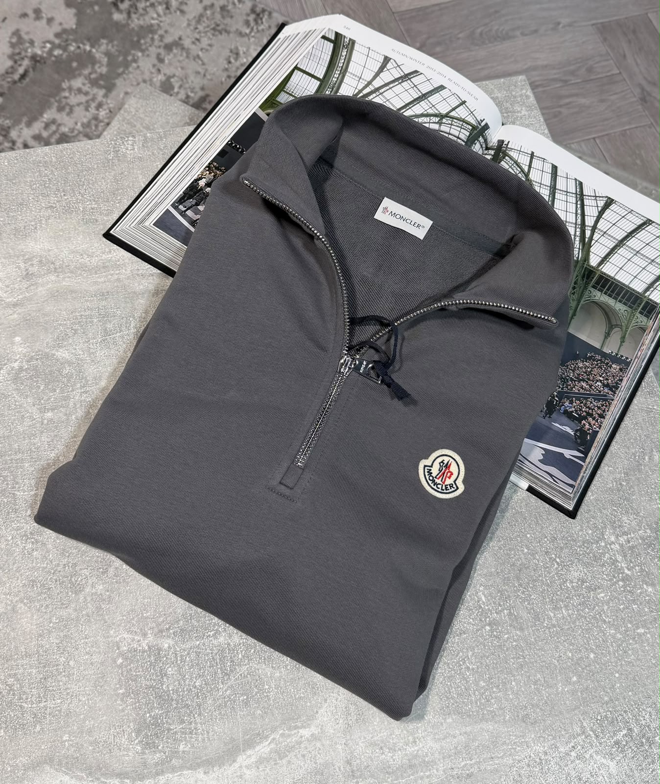 Mnclr 1/4 Zip - Dark Grey