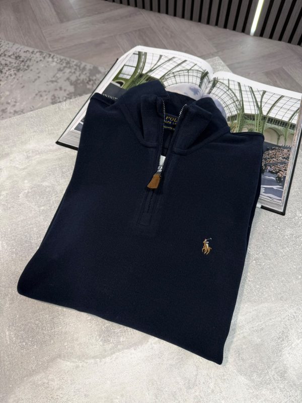 RL 1/4 Zip - Navy - Image 2