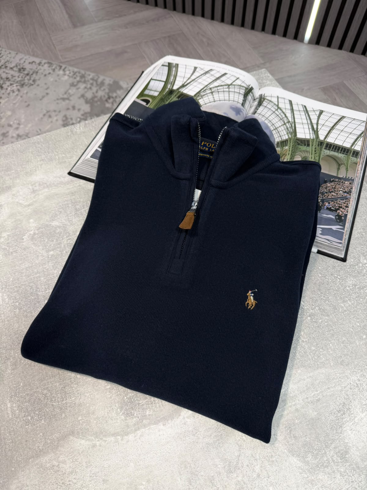 RL 1/4 Zip - Navy - Image 2