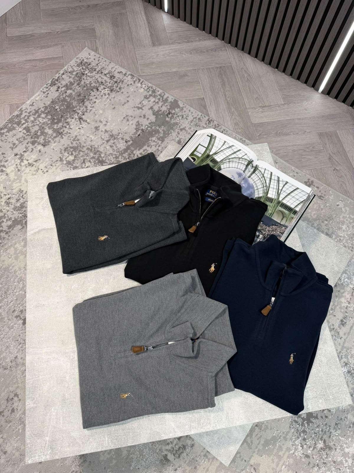 RL 1/4 Zip - Navy - Image 3