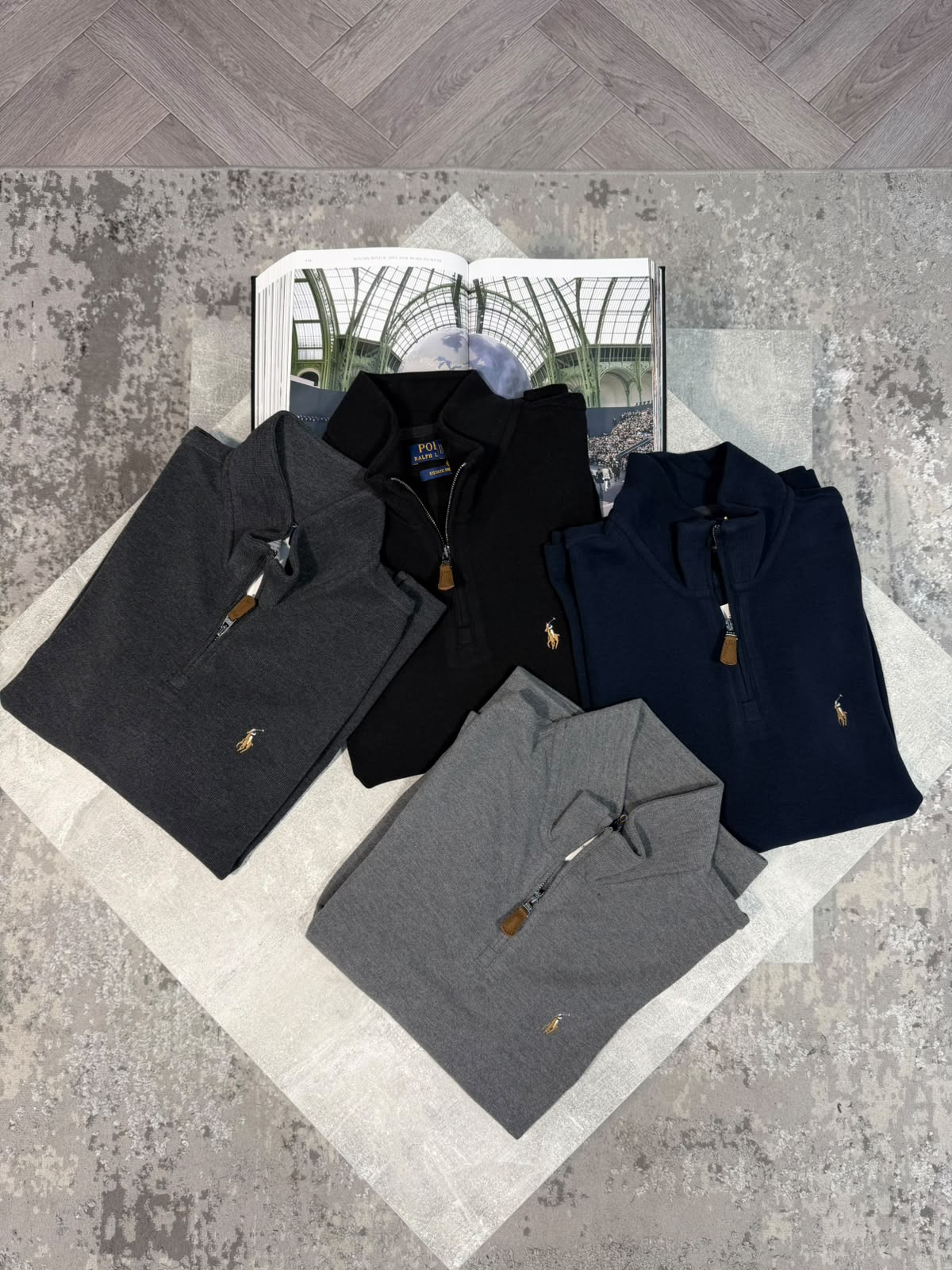 RL 1/4 Zip - Navy - Image 4